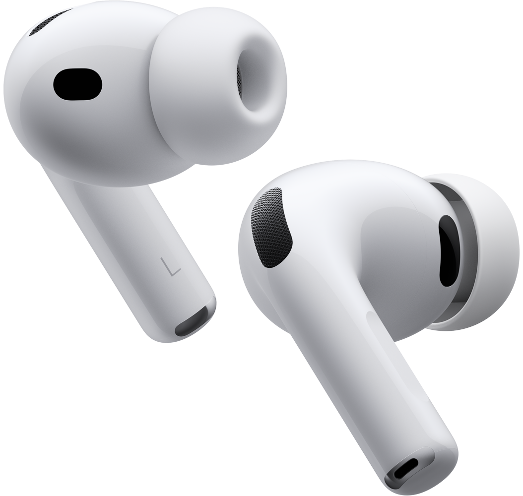 AirPods Pro 3，展示左右两只无线耳机
